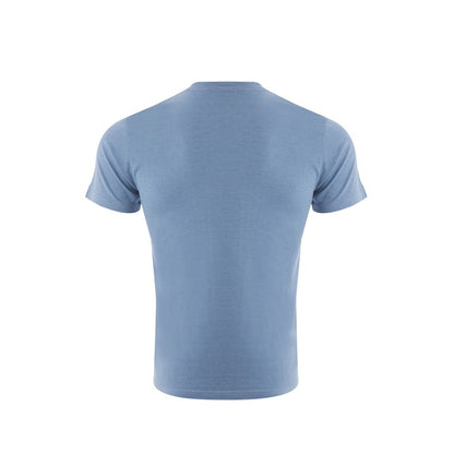 Elegant Light Blue Cotton T-Shirt