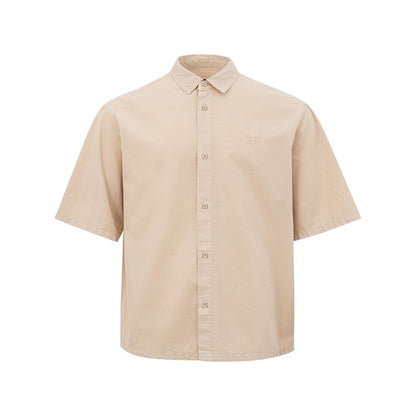 Elegant Beige Men's Fashion Shirt