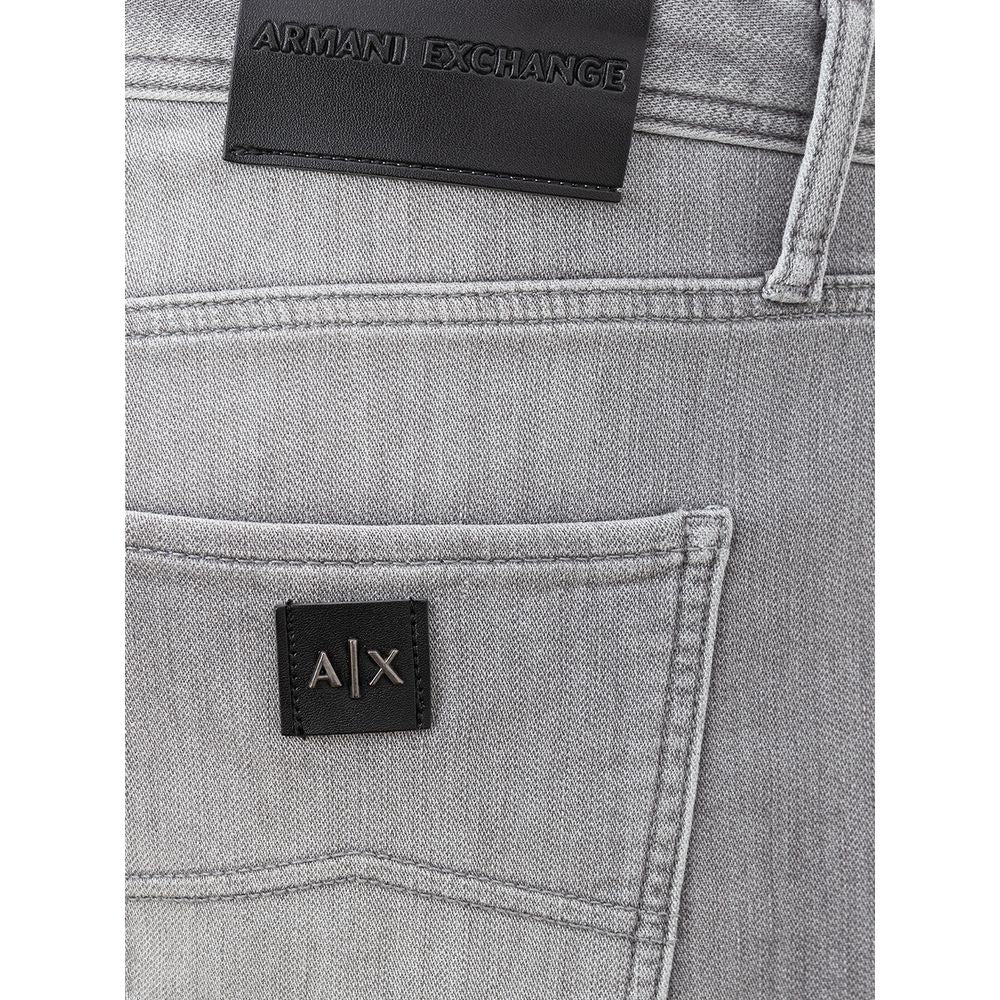 Sleek Gray Cotton Denim Essentials