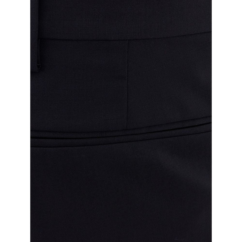 Elegant Black Wool Pants for Men