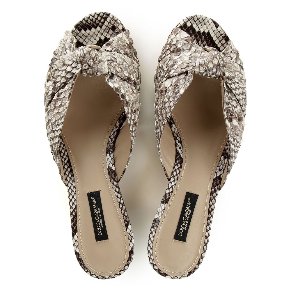 Beige Pitone Moluro Sandal