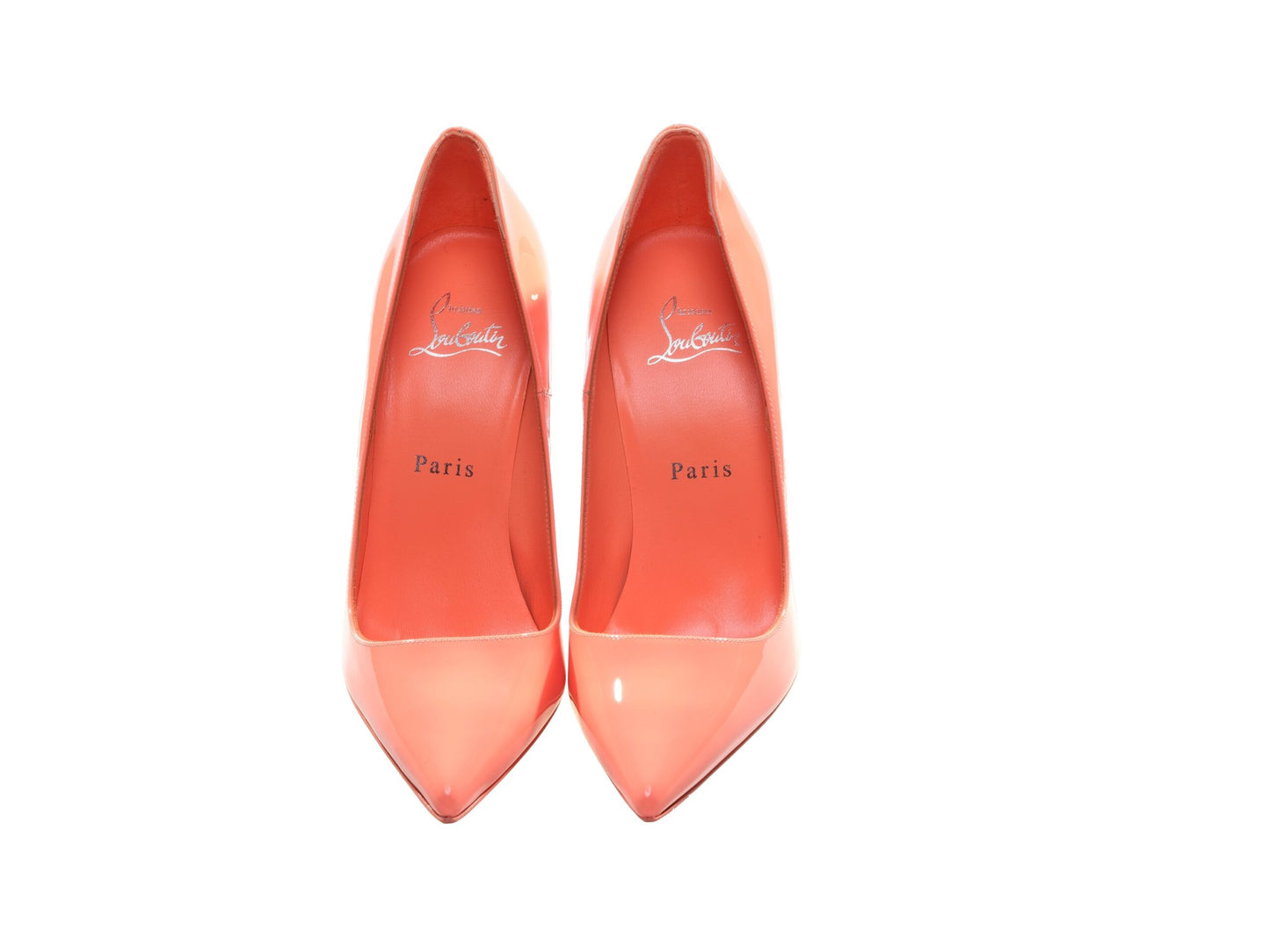 So Kate 120 Orange Patent Leather High Heel Pumps