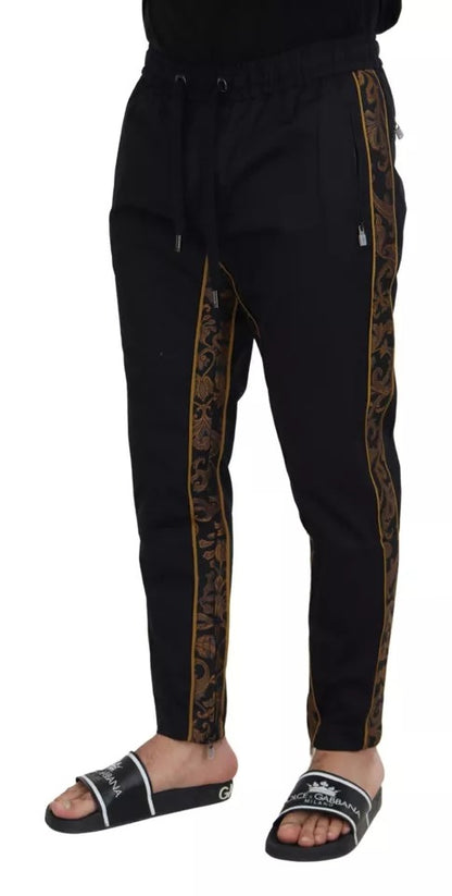 Dark Blue Jogging Trouser Cotton Blend Pants