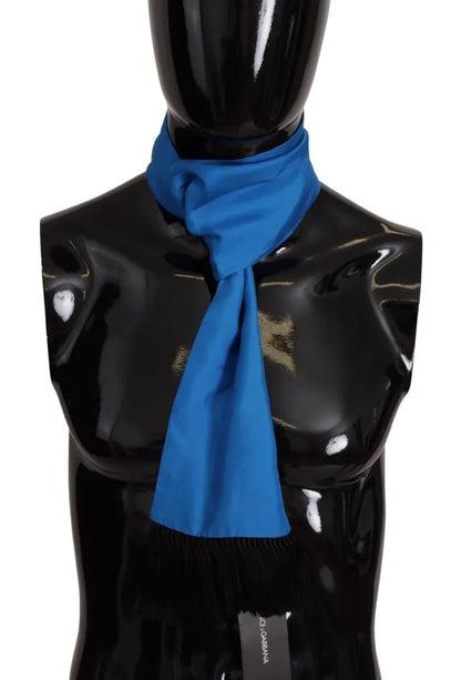 Royal Blue Scarf Neck Wrap Shawl Silk Scarf