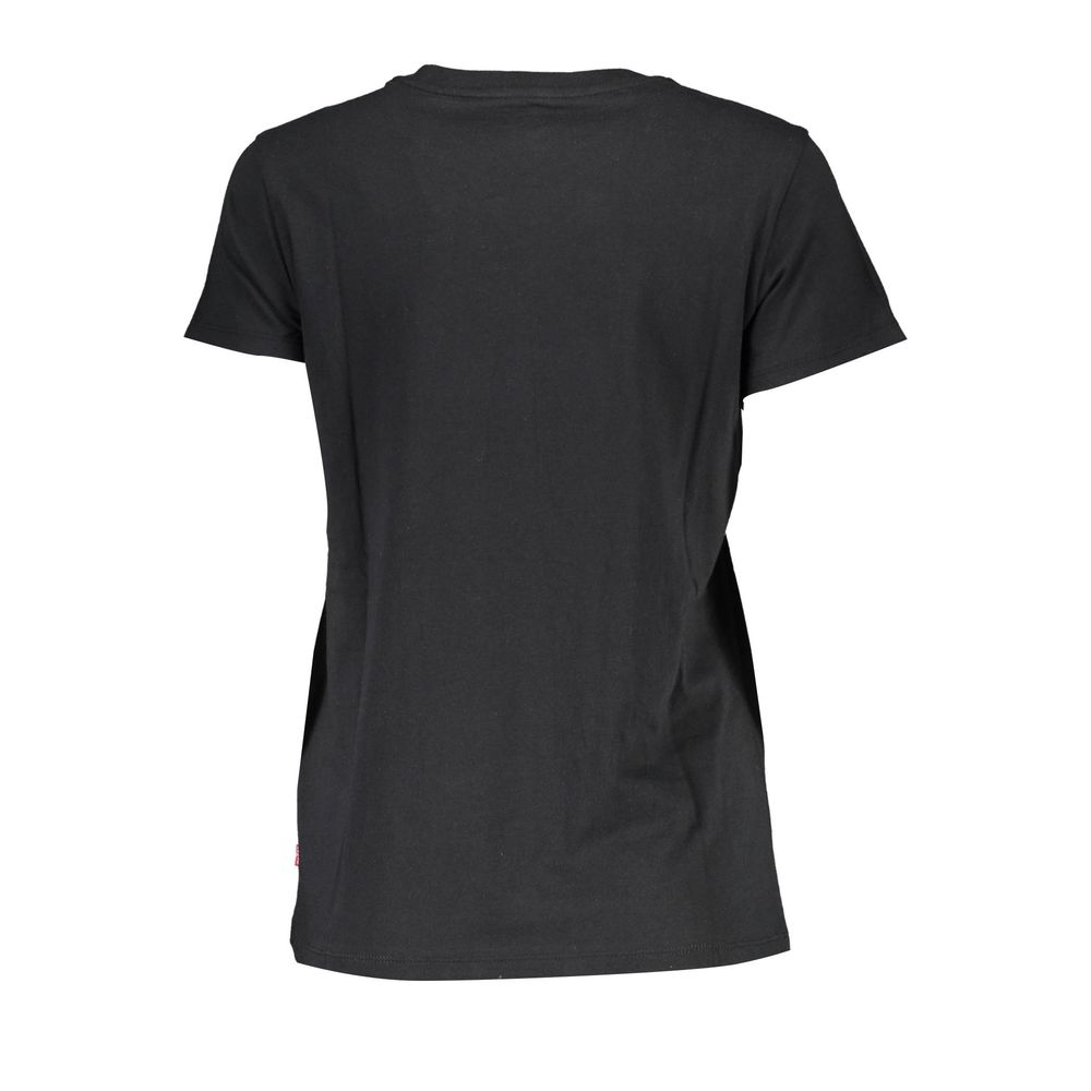 Black Cotton Tops & T-Shirt