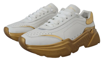 White Gold Low Top Daymaster Sneakers Shoes