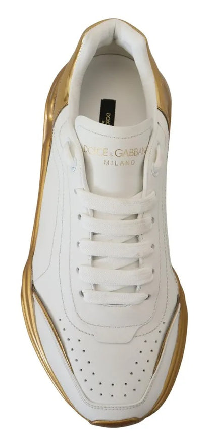 White Gold Low Top Daymaster Sneakers Shoes