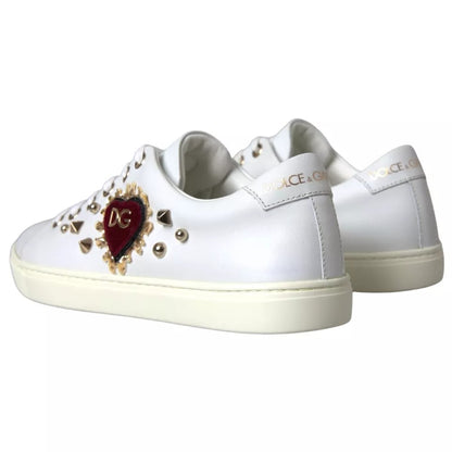 White Portofino Sacred Heart Sneakers Women Shoes