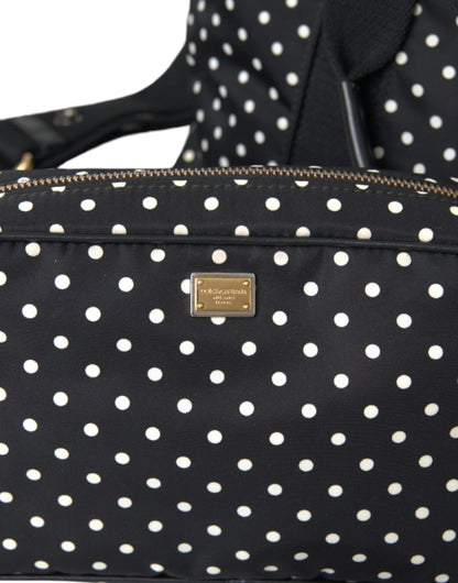 Black Polka Dot Changing Mat Baby Duffle Bag