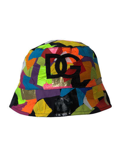 Multicolor Sticky Notes Logo Bucket Hat Men