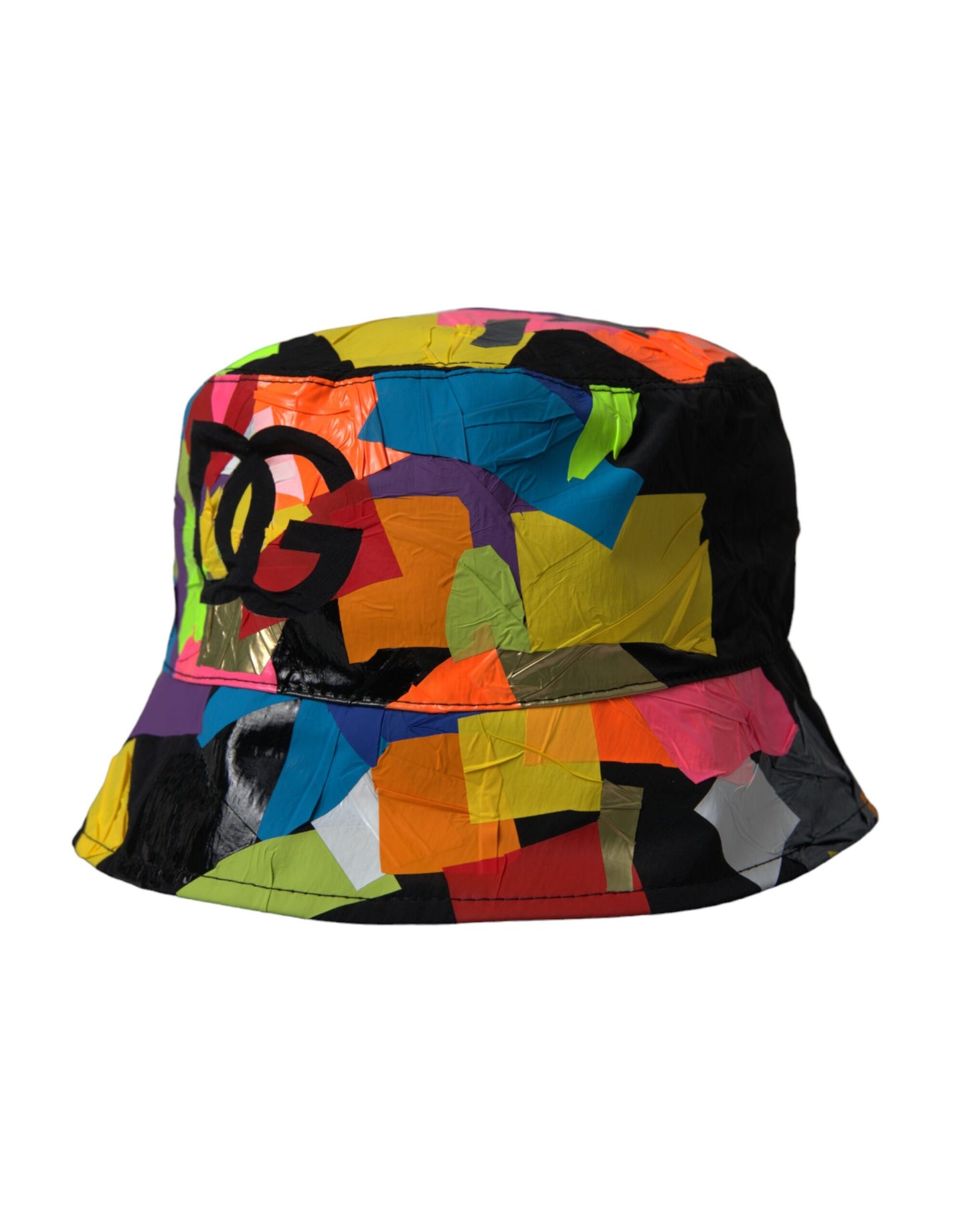 Multicolor Sticky Notes Logo Bucket Hat Men