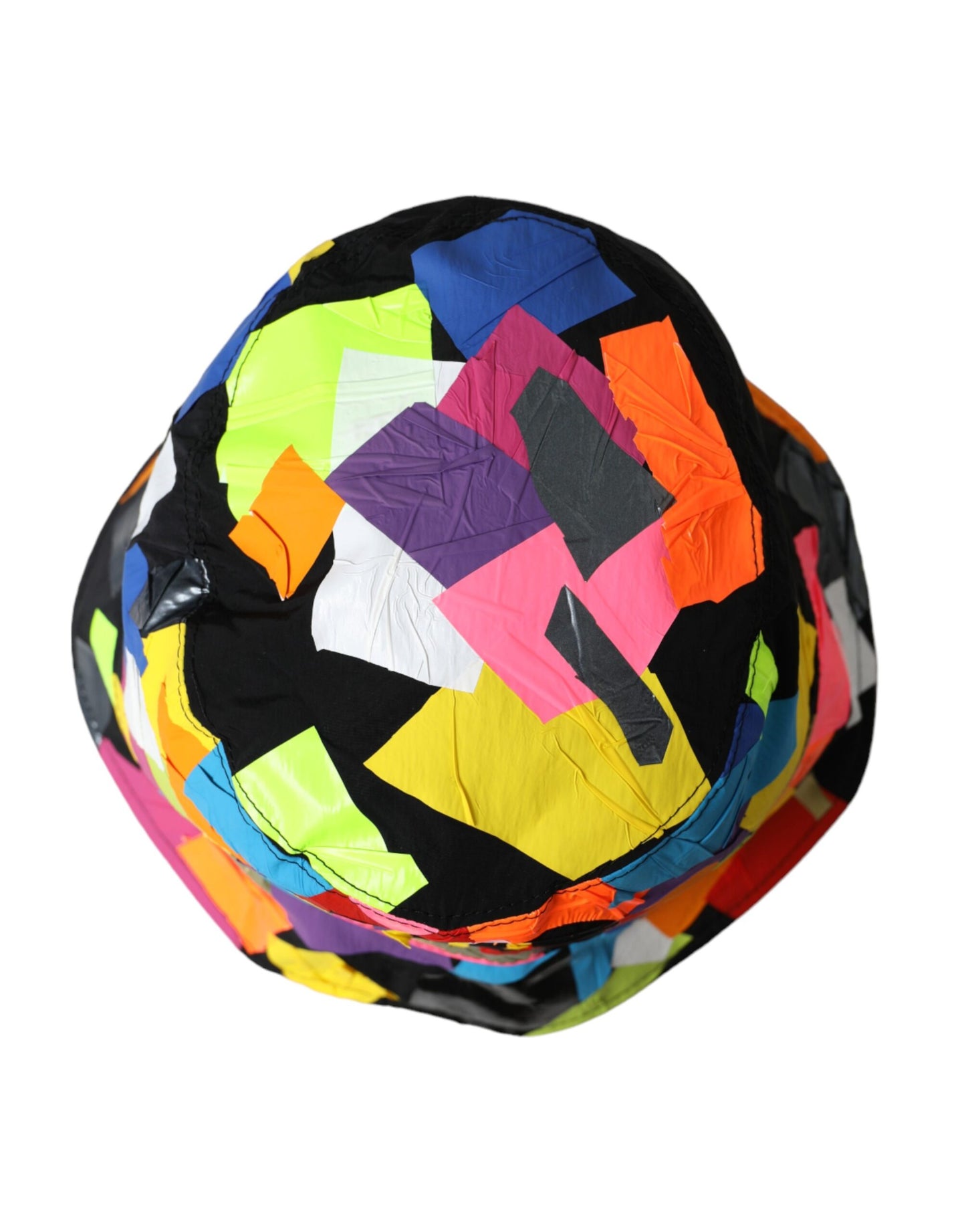 Multicolor Sticky Notes Logo Bucket Hat Men