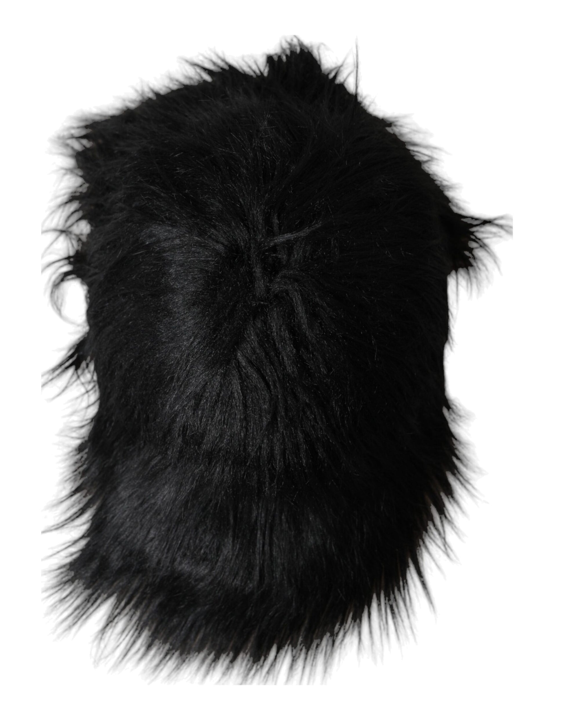 Black Faux Fur Cap Baseball Hat Men