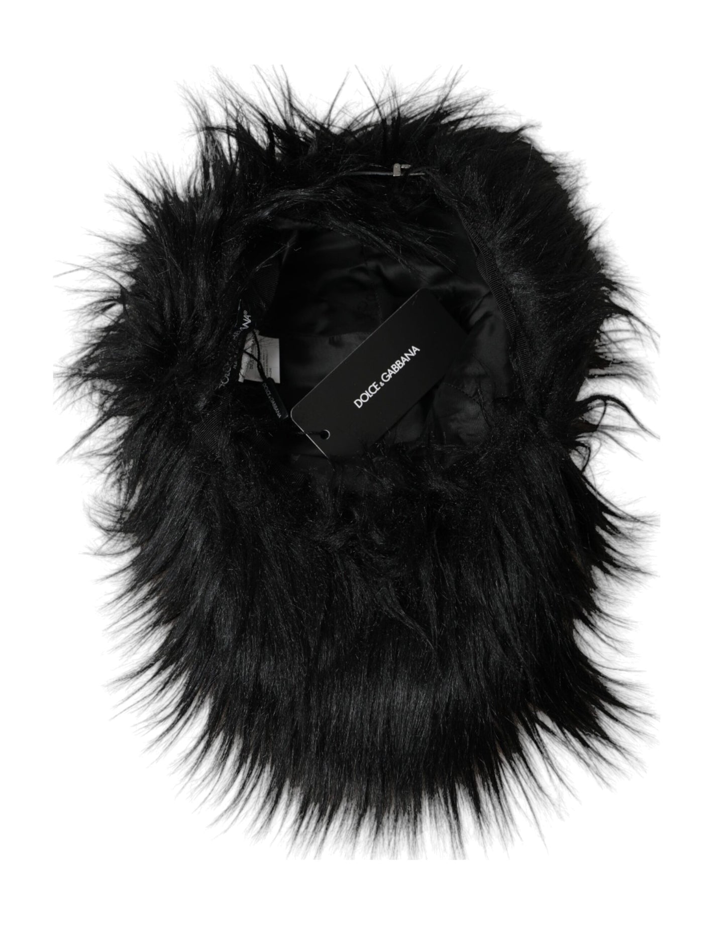 Black Faux Fur Cap Baseball Hat Men