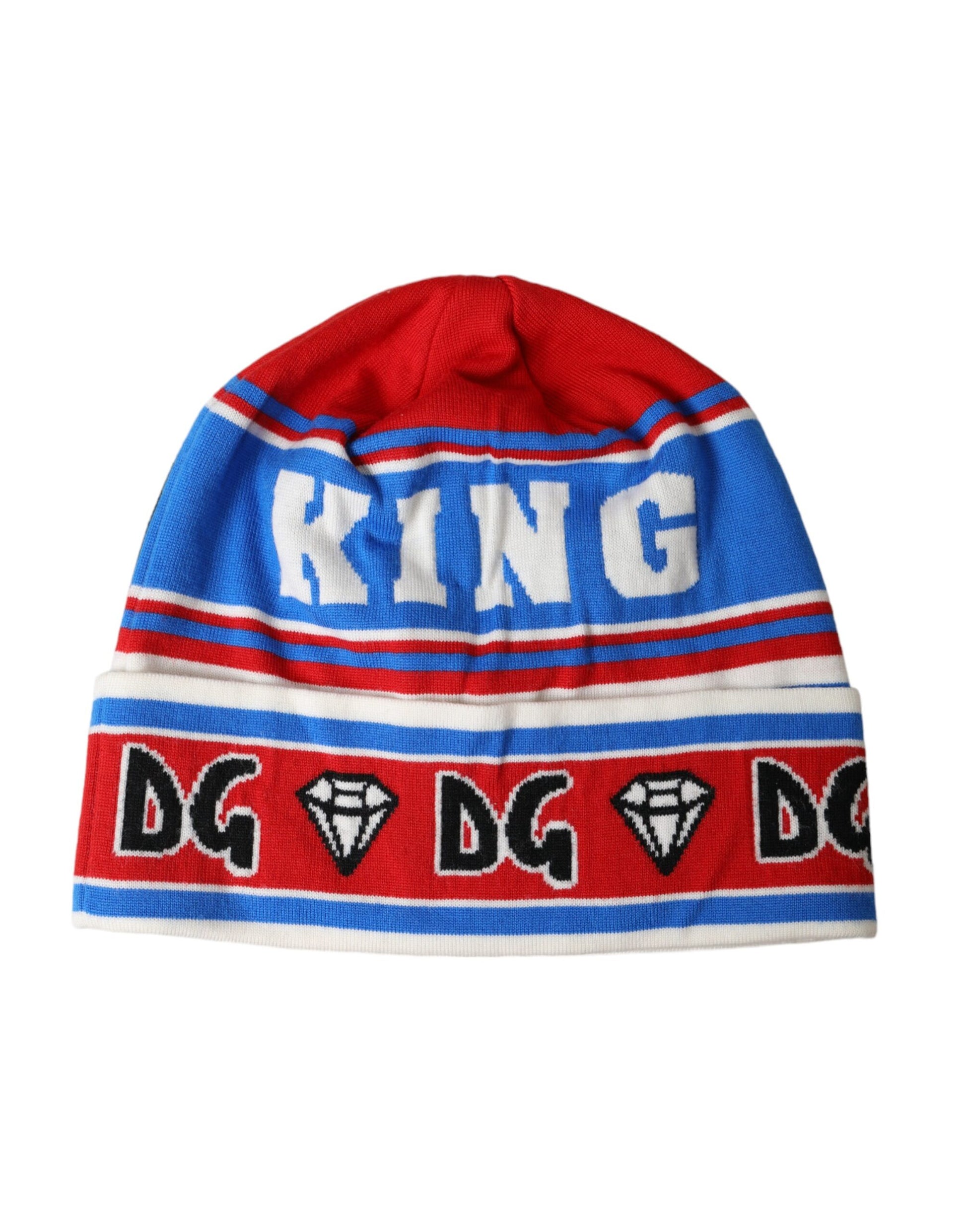 Multicolor DG King Print Winter Beanie Hat