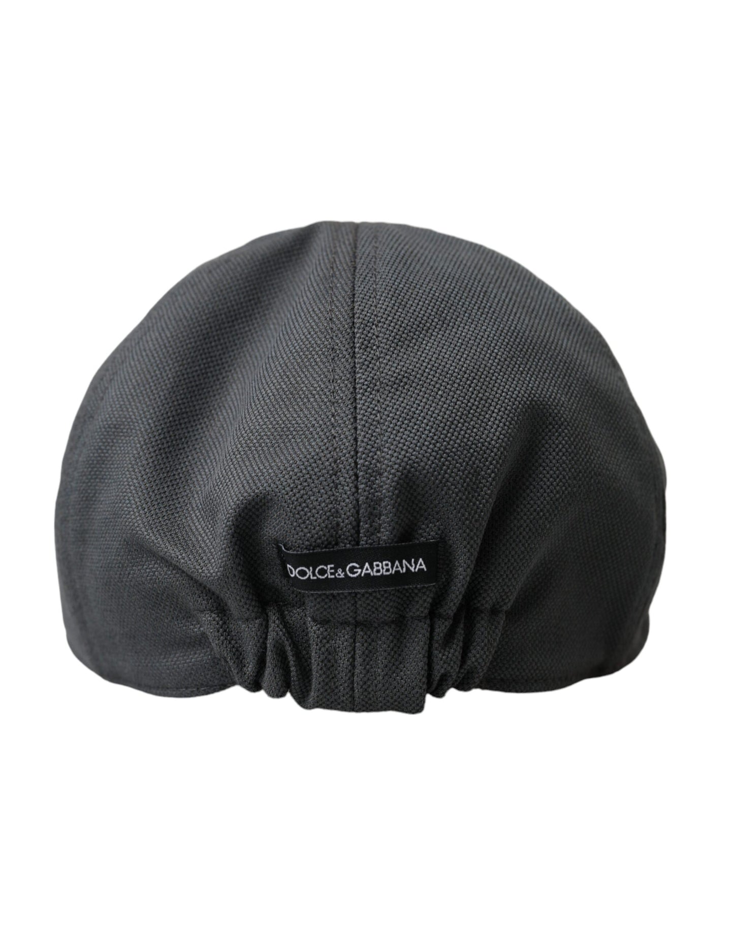 Dark Gray Cloth Logo Newsboy Hat Men