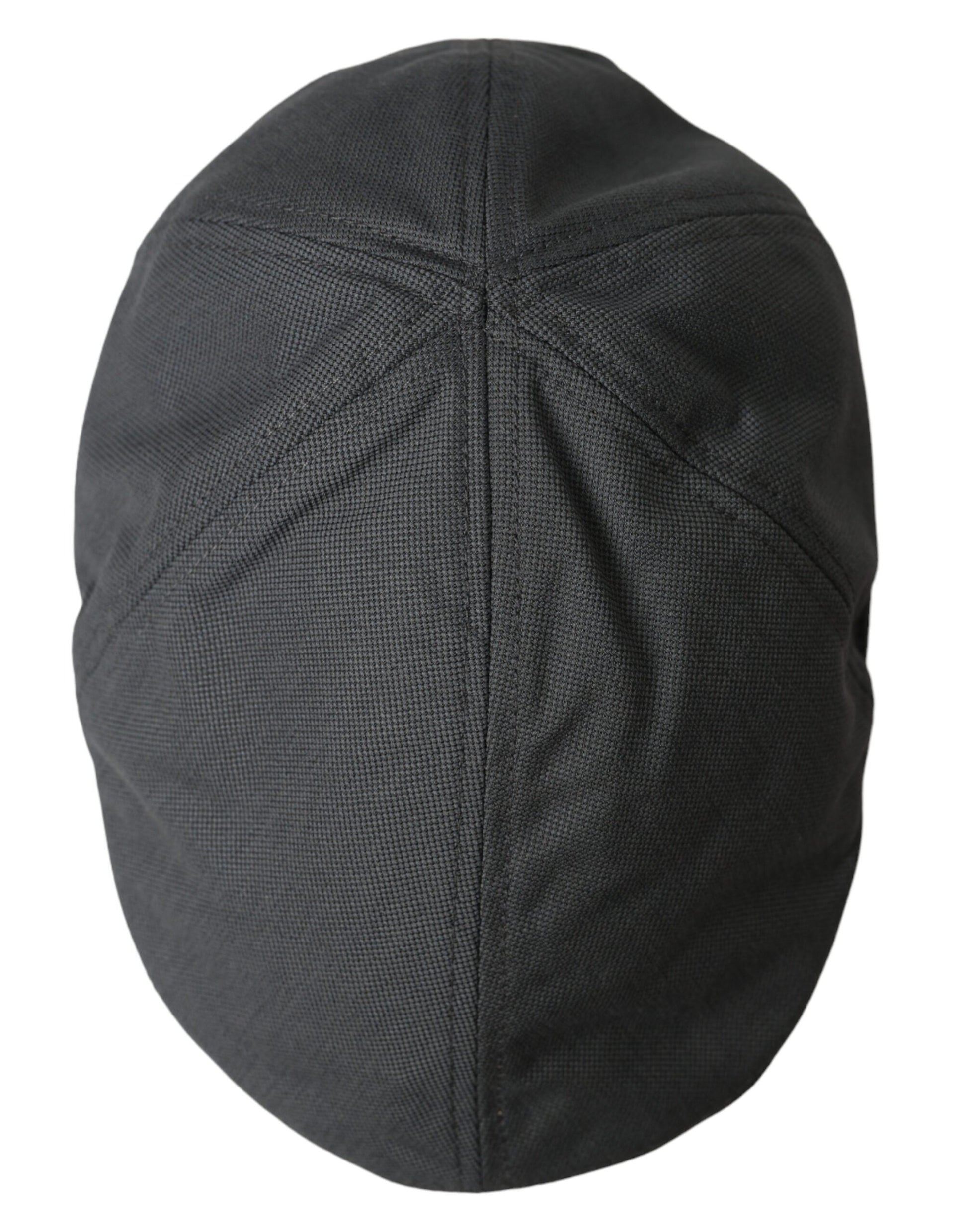 Dark Gray Cloth Logo Newsboy Hat Men