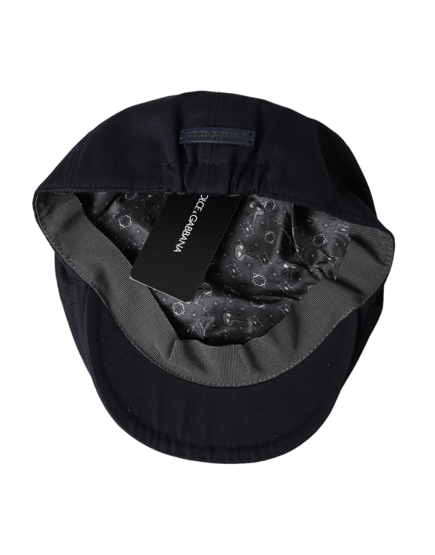 Dark Blue Cotton Cloth Newsboy Hat Men