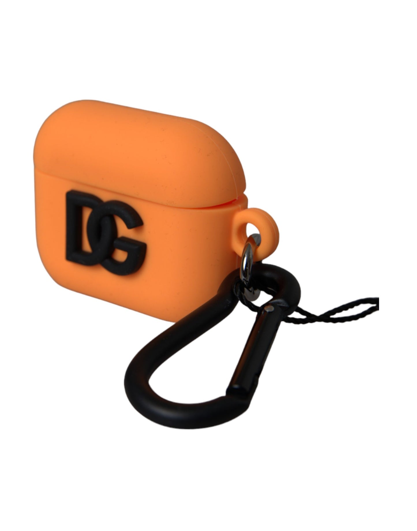 Orange Silicone Embossed Logo Airpods Case