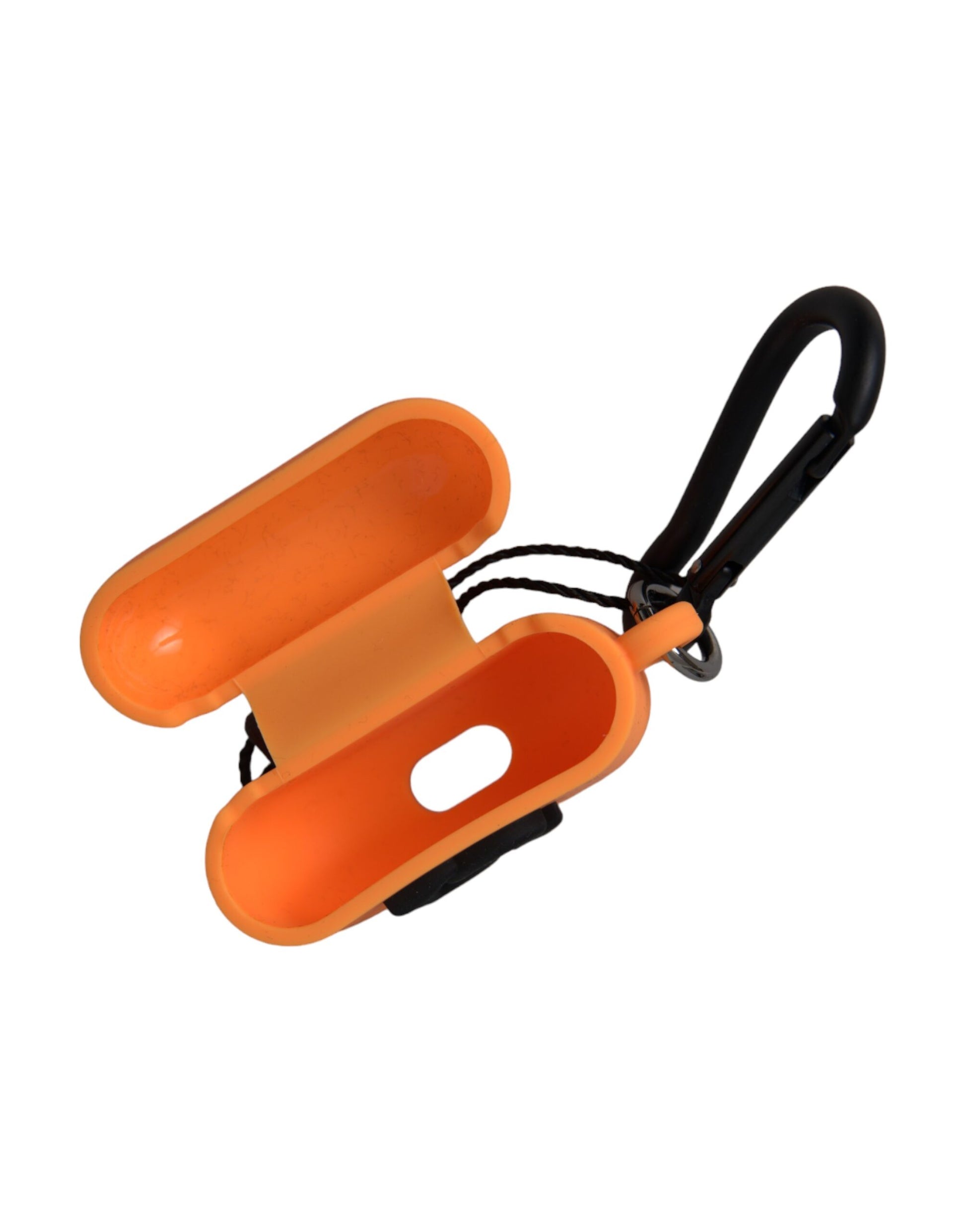 Orange Silicone Embossed Logo Airpods Case