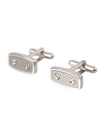 Silver Plated Metal Brass Pin Men Cufflinks