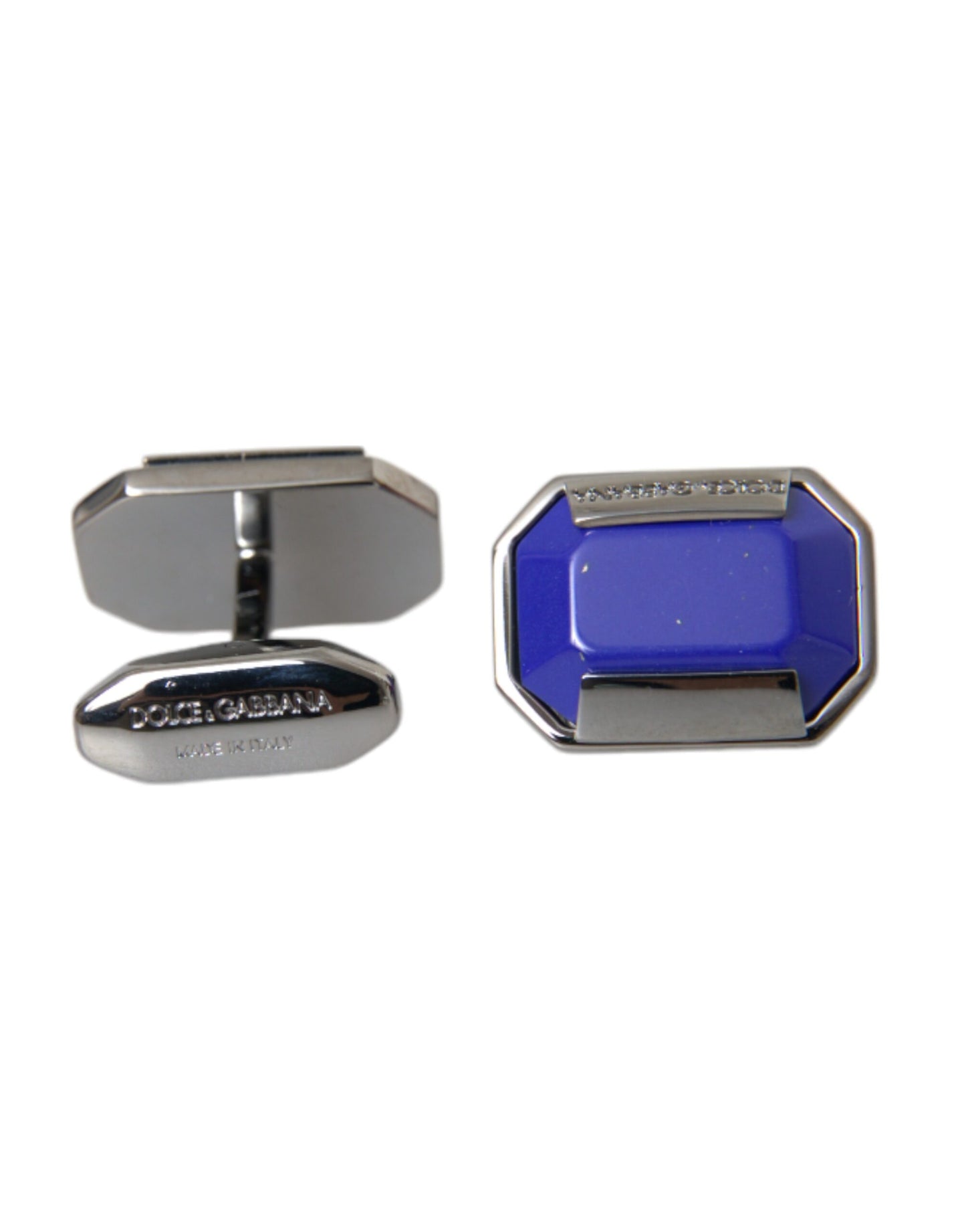 Silver Plated Brass Pin Crystal Cufflinks