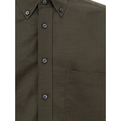 Green Linen Shirt