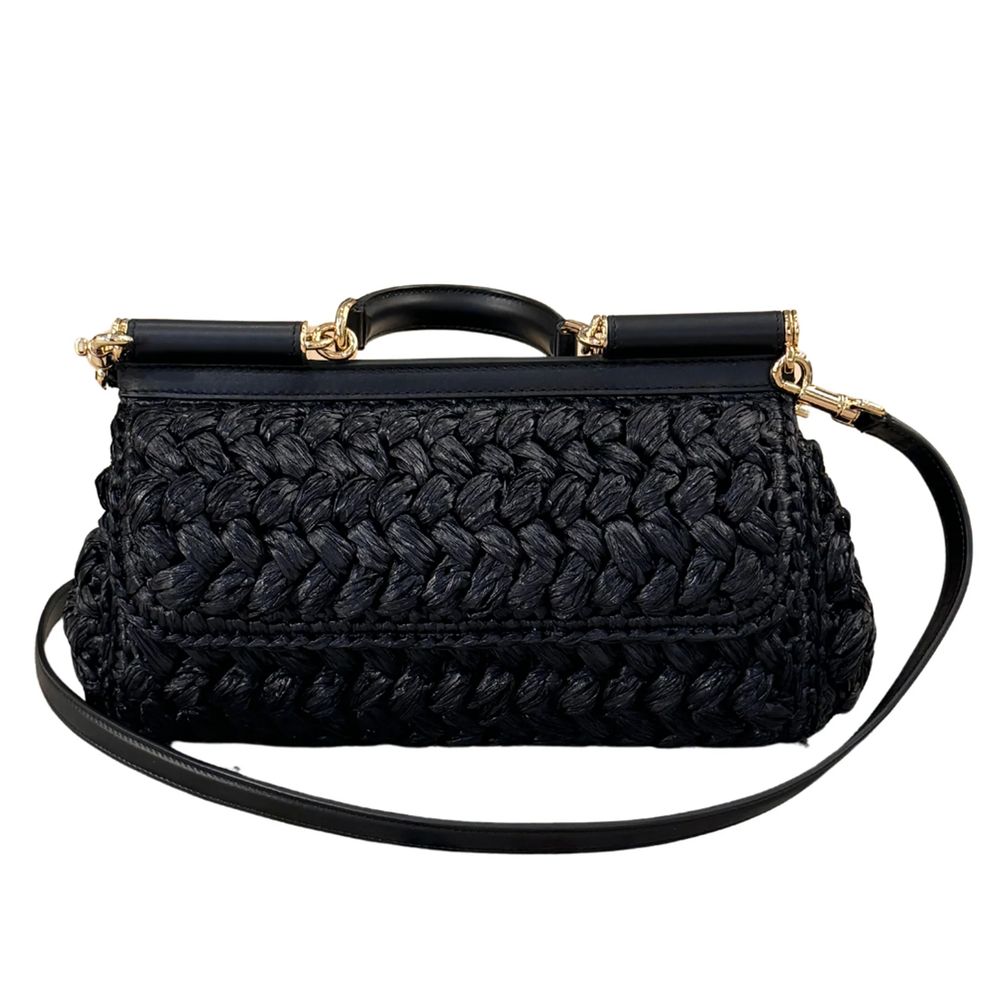 Black Leather Di Calfskin Crossbody Bag