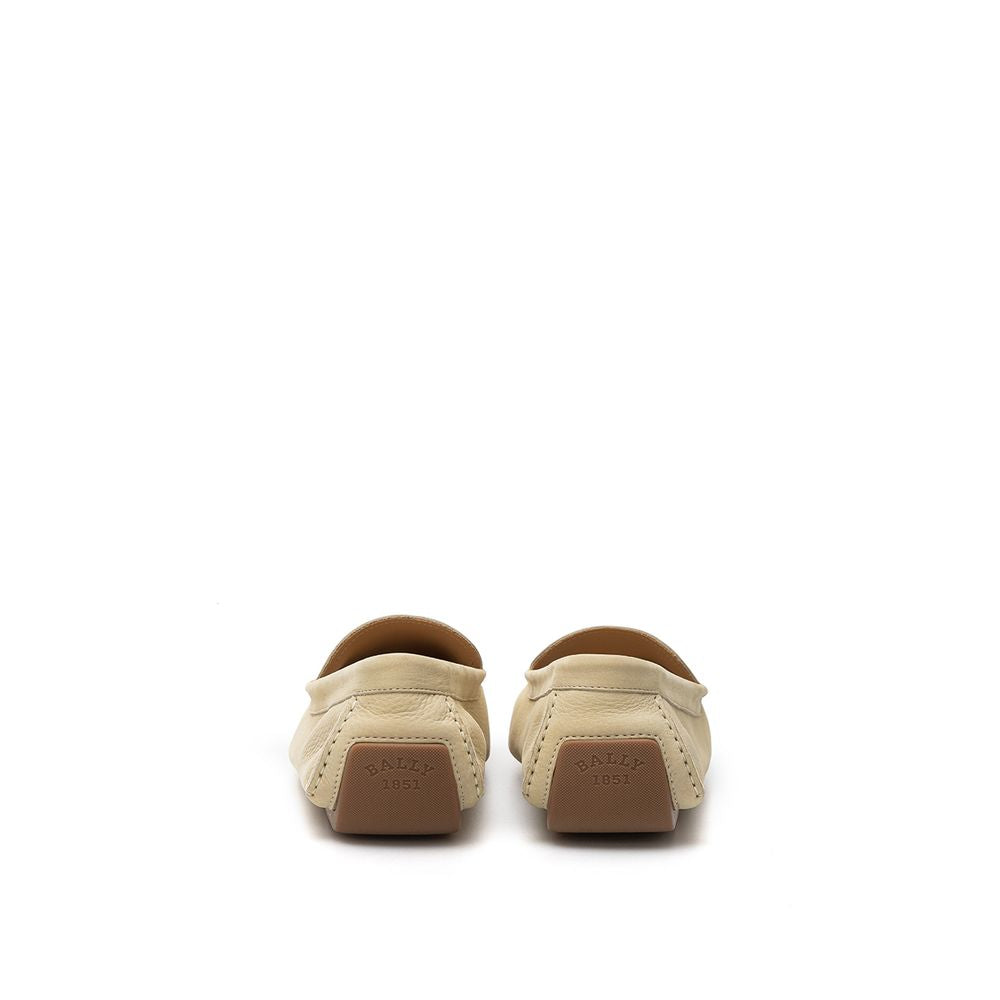 Beige Leather Loafer