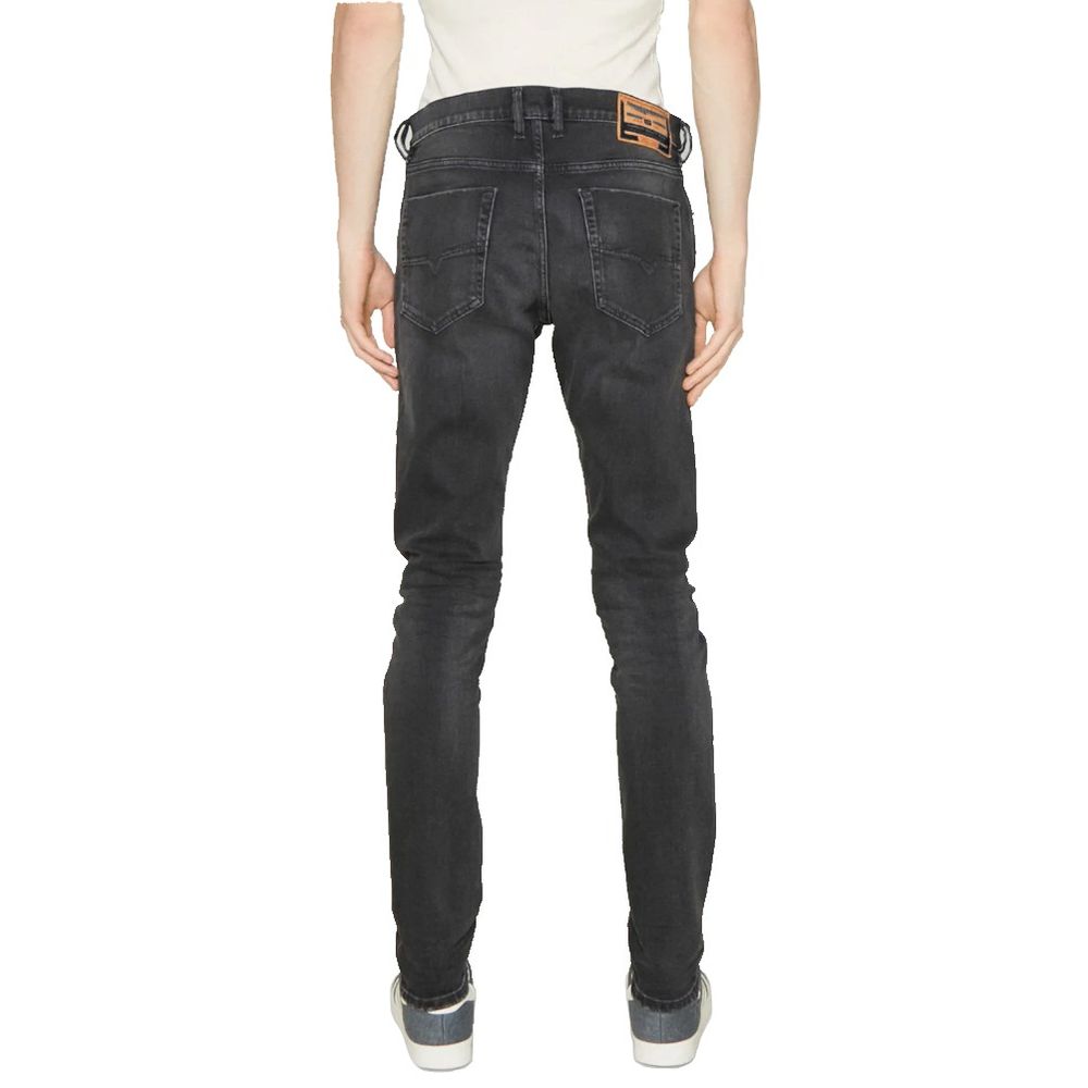 Black Cotton Jeans & Pant