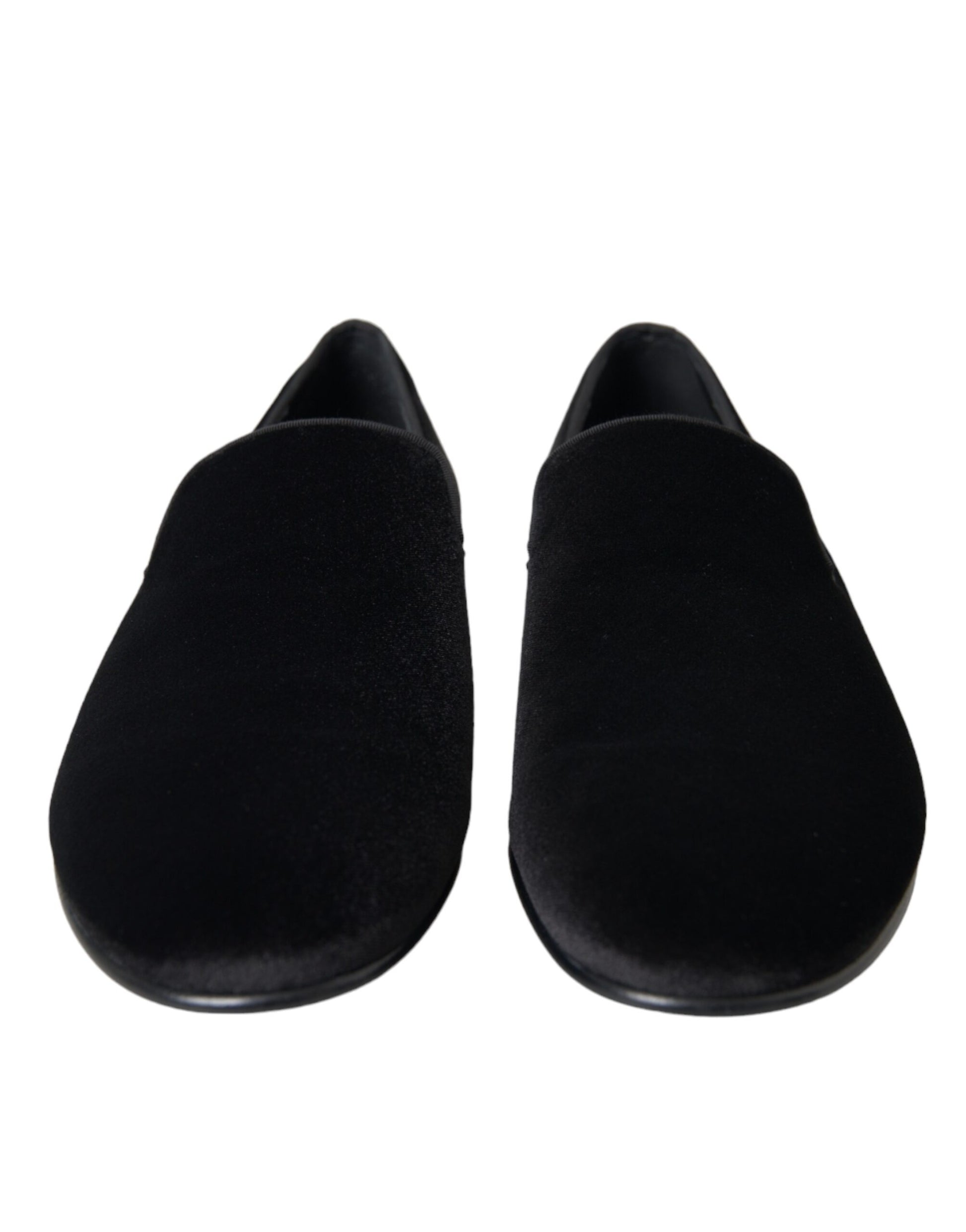 Black Suede Loafers Formal Dress Slip On Shoes