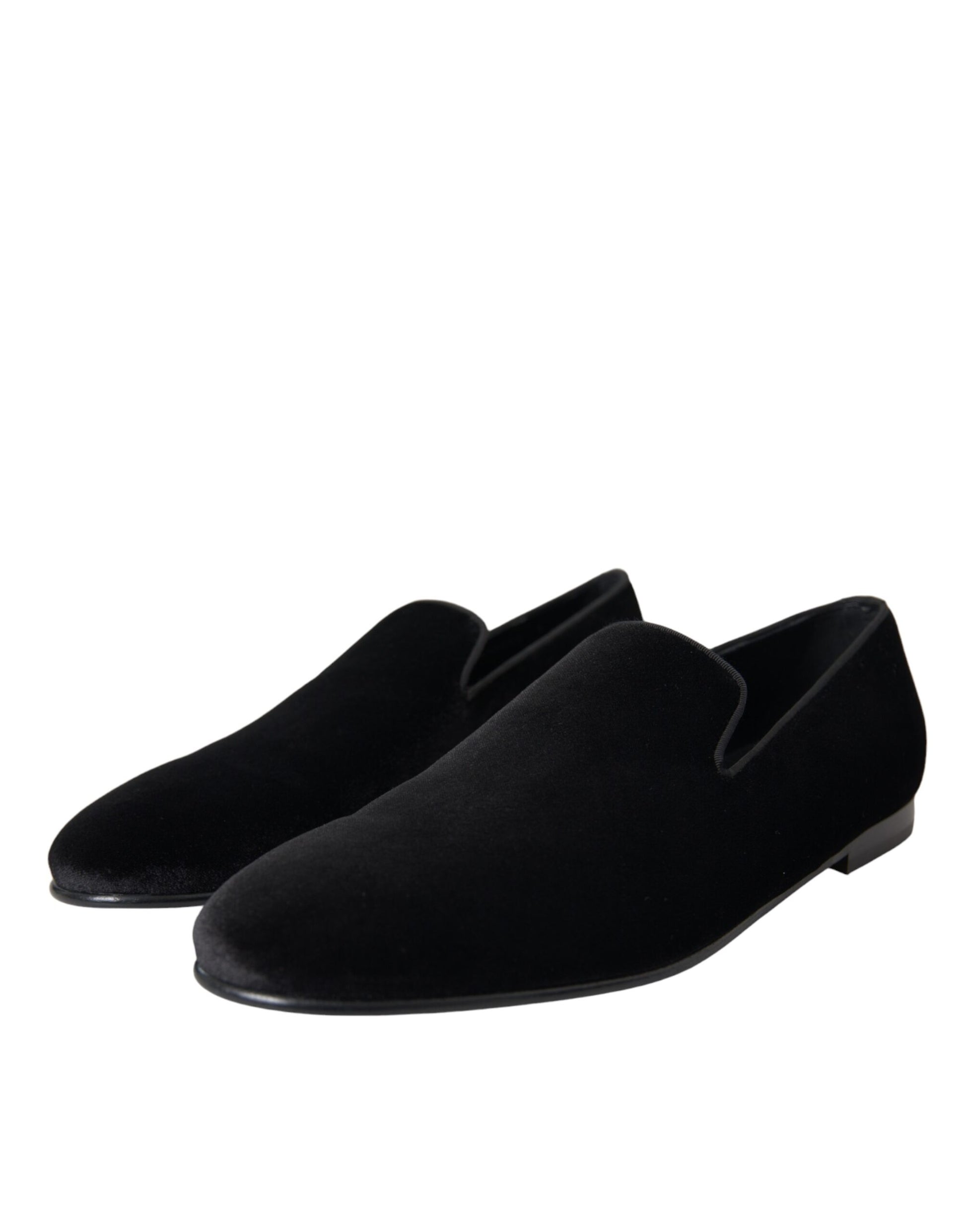 Black Suede Loafers Formal Dress Slip On Shoes