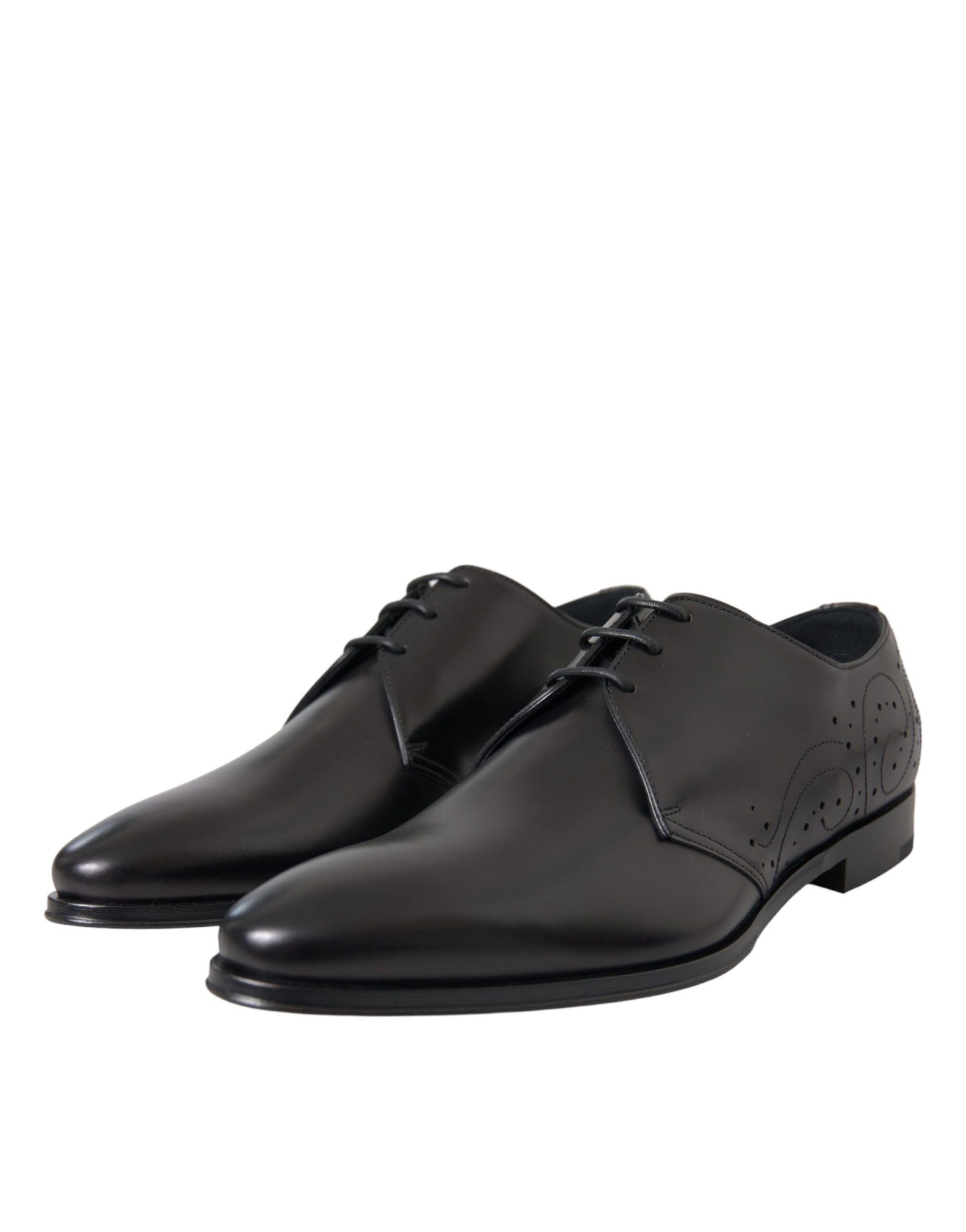 Black Leather Derby Men Formal Shoes Dress