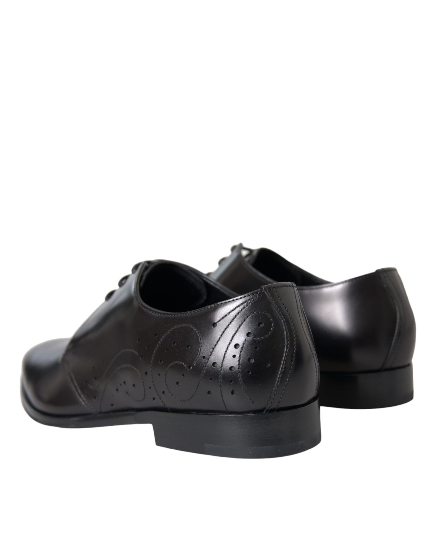 Black Leather Derby Men Formal Shoes Dress