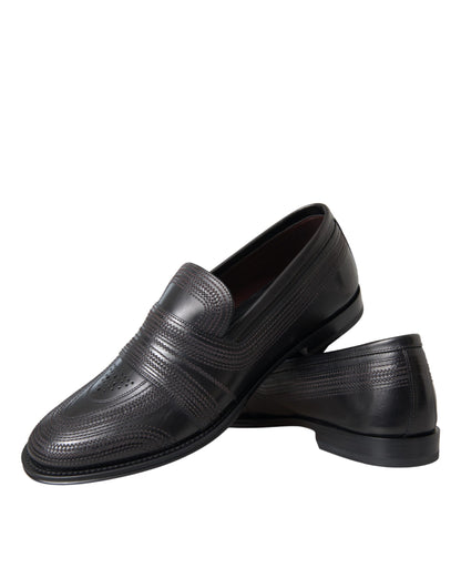 Black Brown Leather Loafer Men Dress Shoes