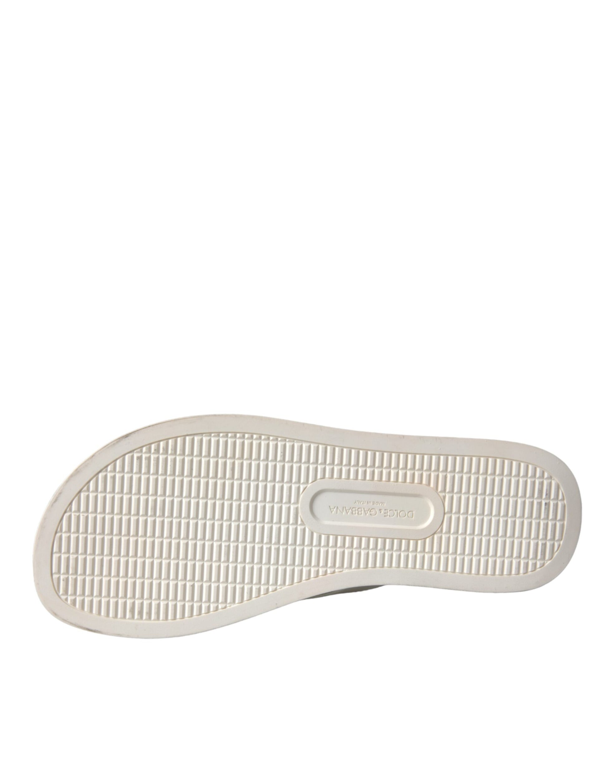 White Leather Slides Sandals Beachwear Shoes