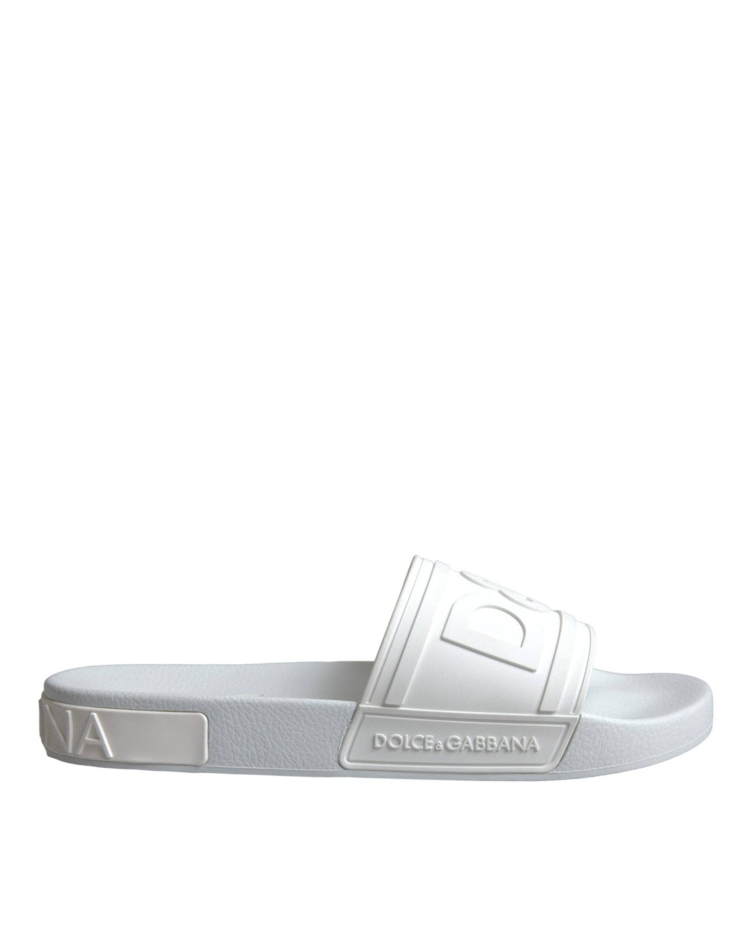 White Rubber Slides Sandals Beachwear Shoes