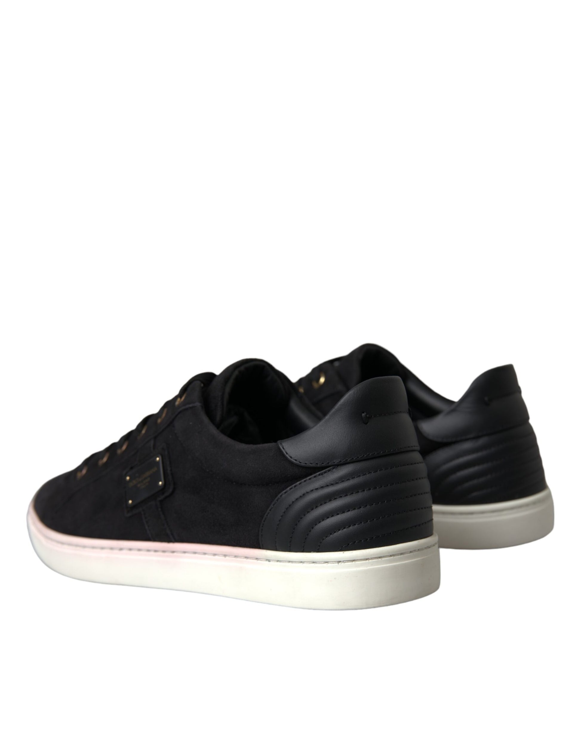 Black Suede Leather Men Low Top Sneakers Men Shoes