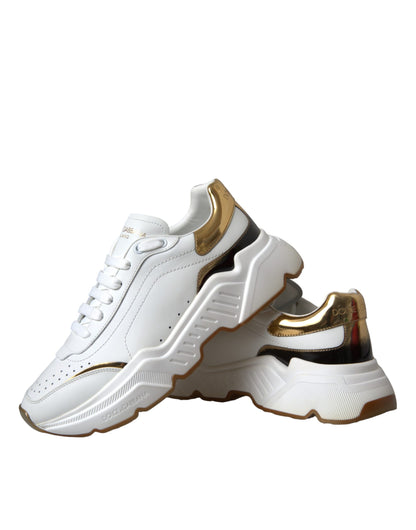 White Gold DAYMASTER Leather Sneakers Men Shoes