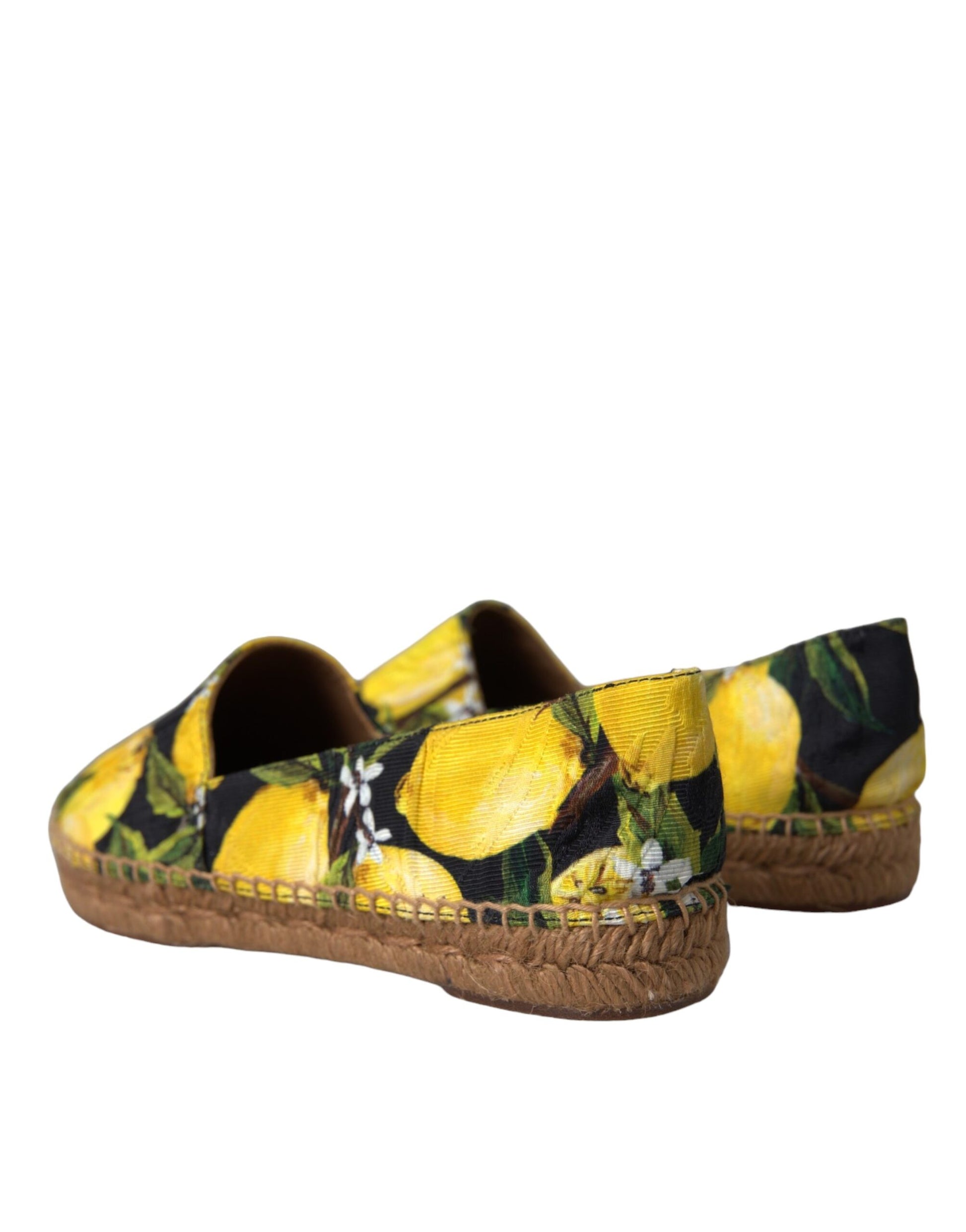 Multicolor Lemon Slip On Espadrilles Shoes