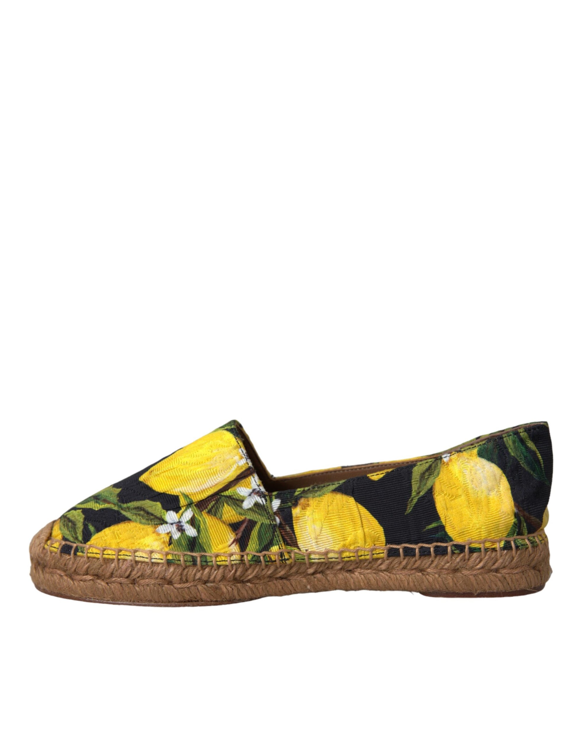 Multicolor Lemon Slip On Espadrilles Shoes