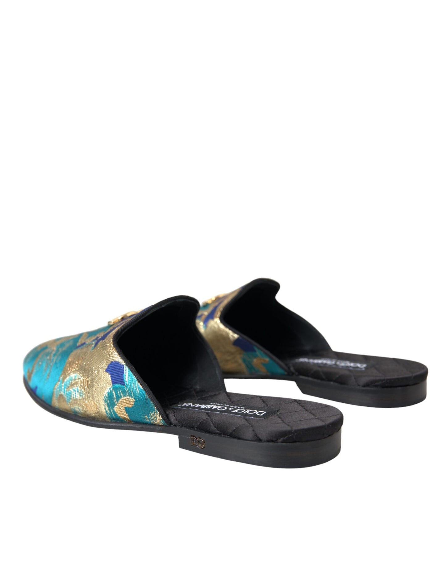 Multicolor Jacquard DG Logo Mule Flat Sandals Shoes