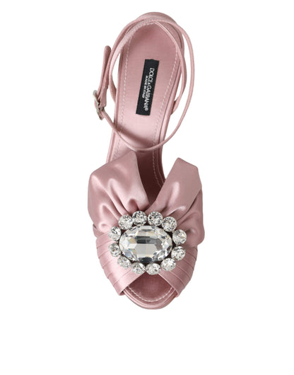 Pink Keira Crystal Heels Sandals Shoes