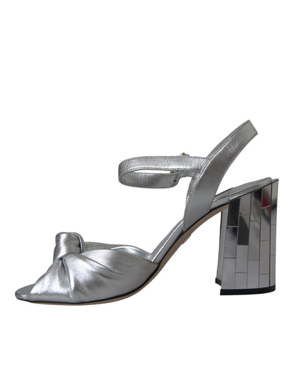 Silver Crystal Ankle Strap Keira Sandal Shoes