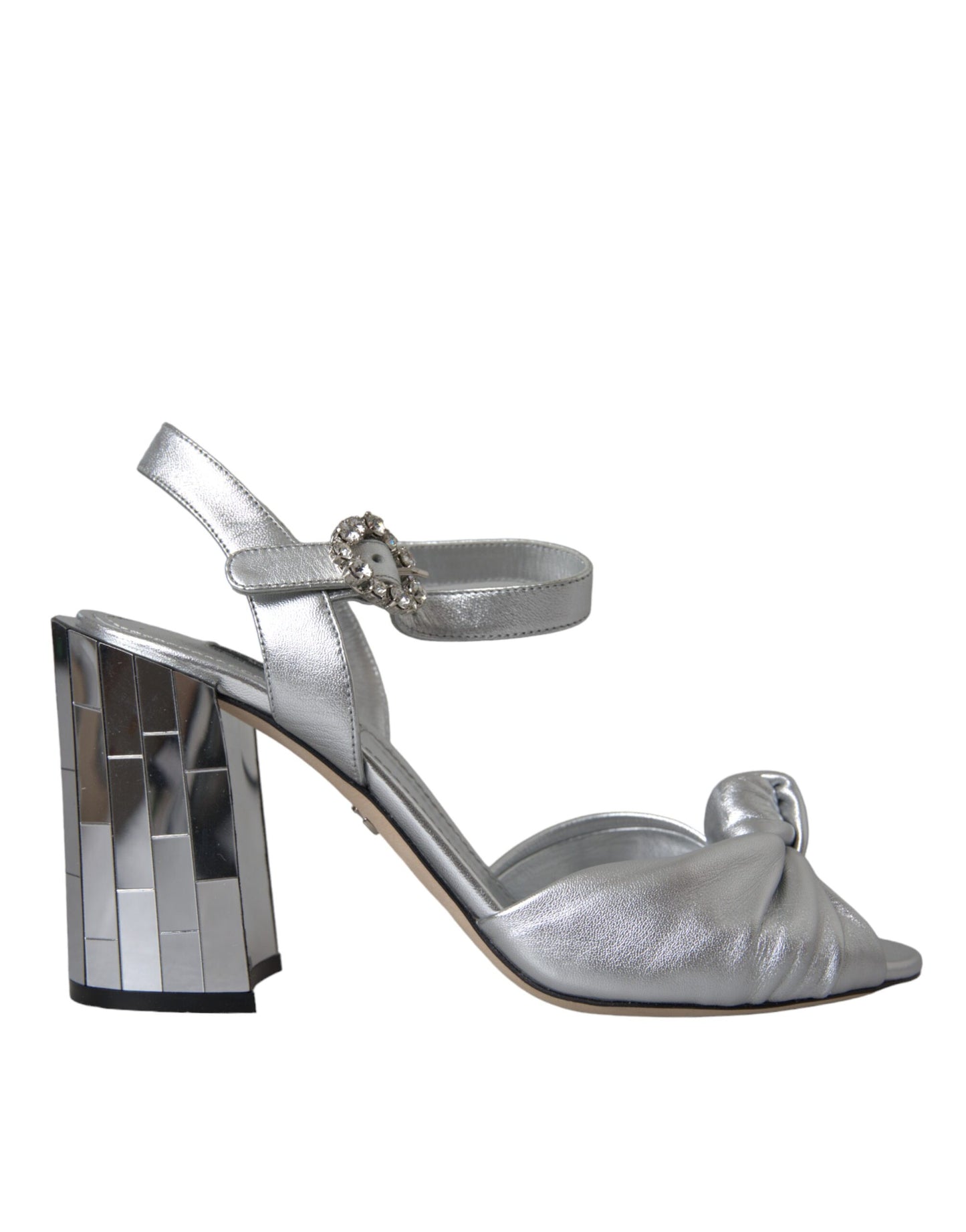 Silver Crystal Ankle Strap Keira Sandal Shoes