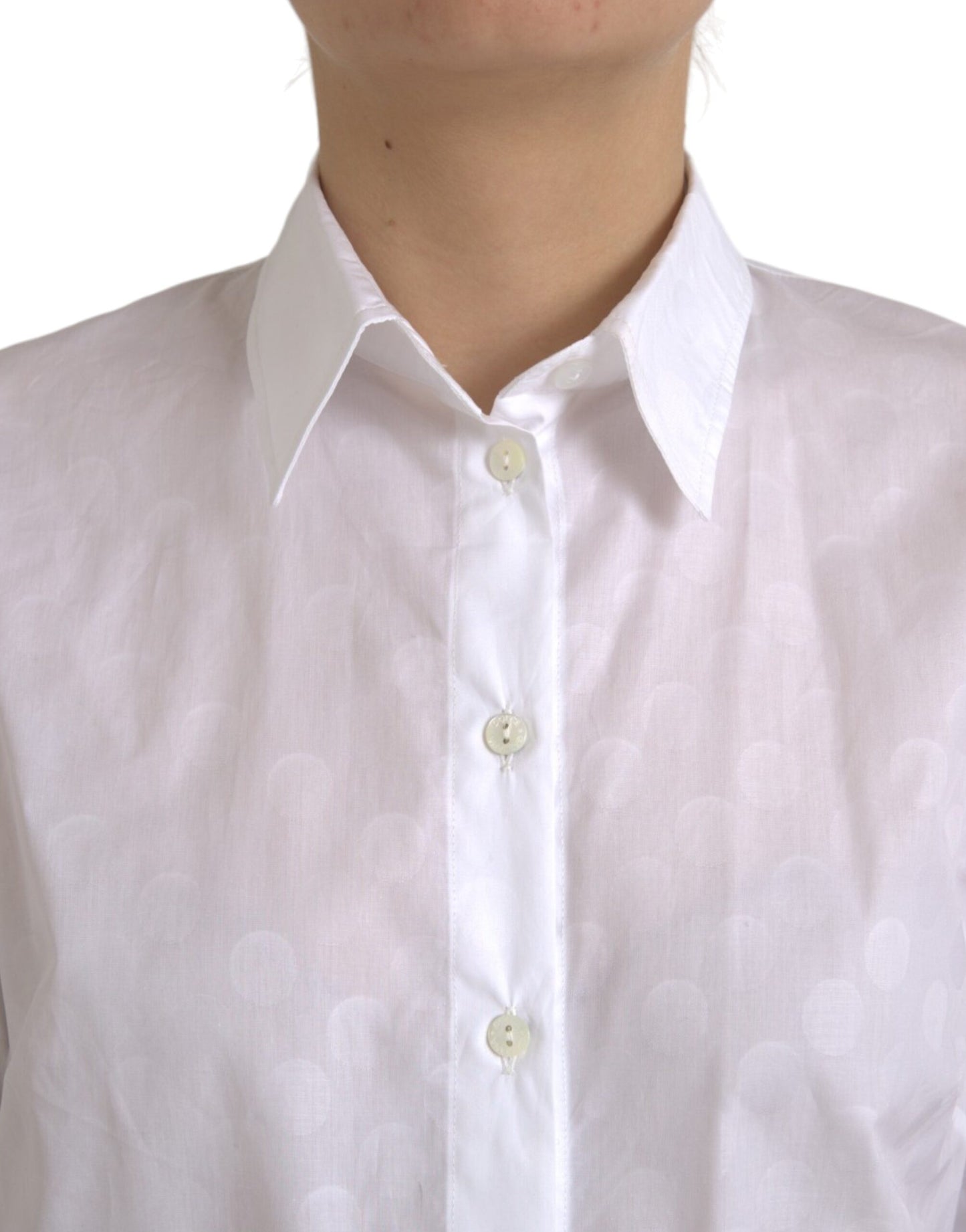 White Collared Short Sleeve Polo Shirt Top