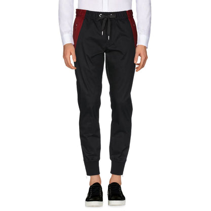 Black Cotton Jeans & Pant