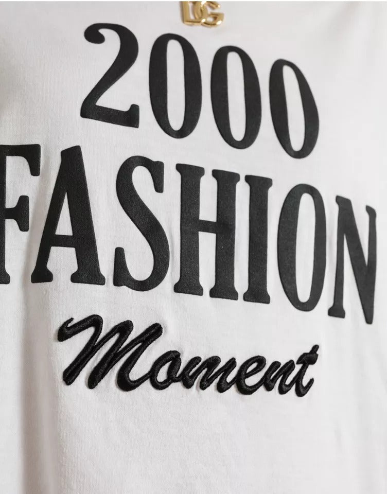 White 2000 Fashion Moment Lacing Detailed Tee T-shirt