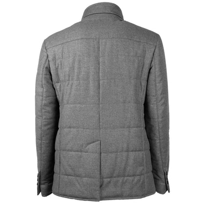 Gray Wool Men Coat