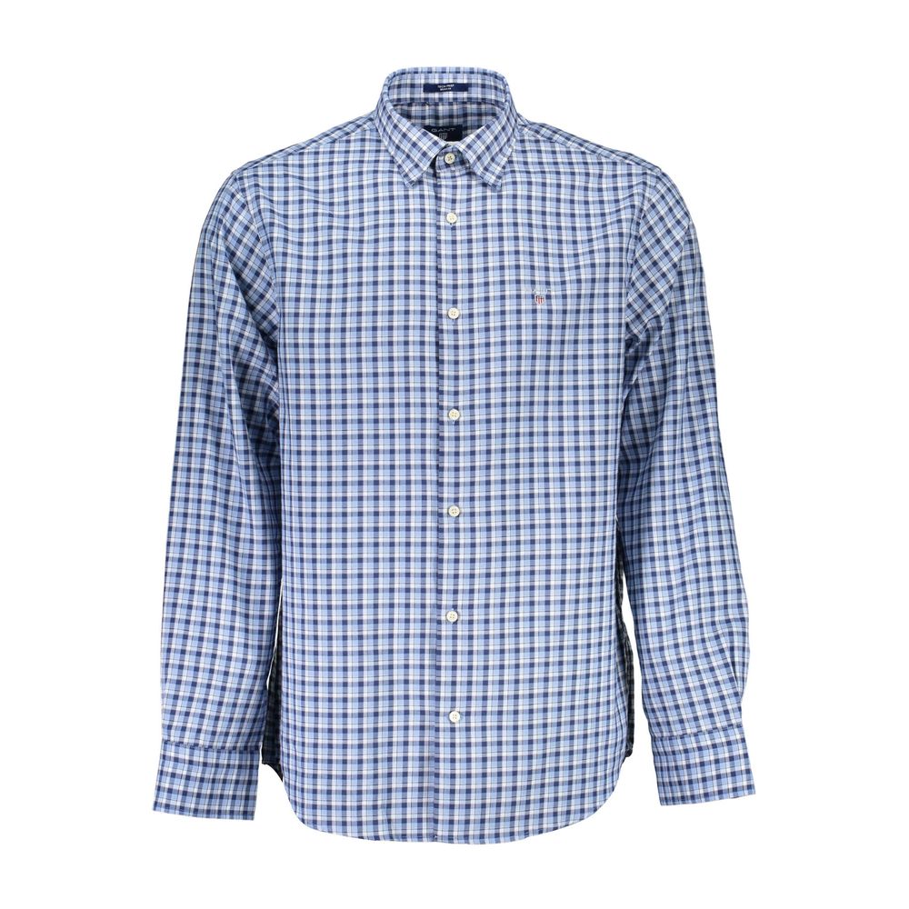 Elegant Light Blue Long Sleeve Shirt